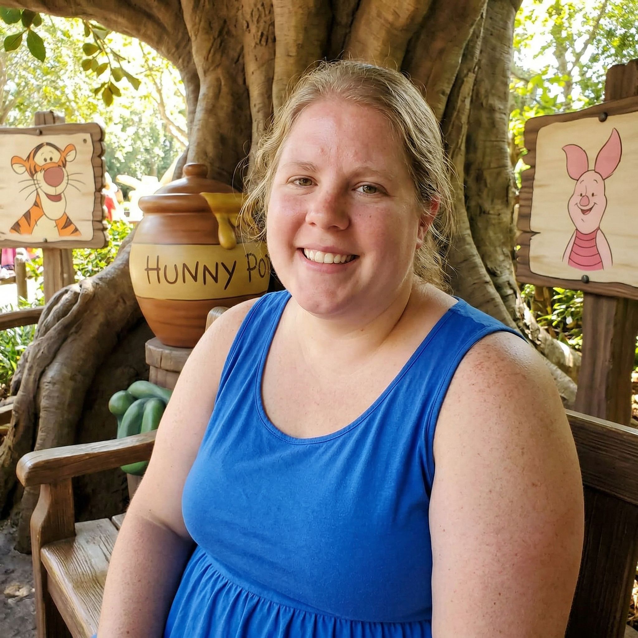 Cassie Davidson at Magic Kingdom's Winnie the Pooh