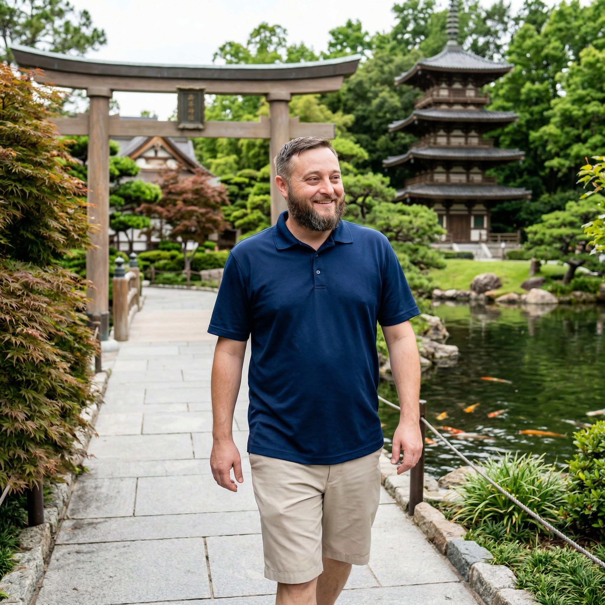 Jeffrey Davidson at Epcot's Japan Pavilion